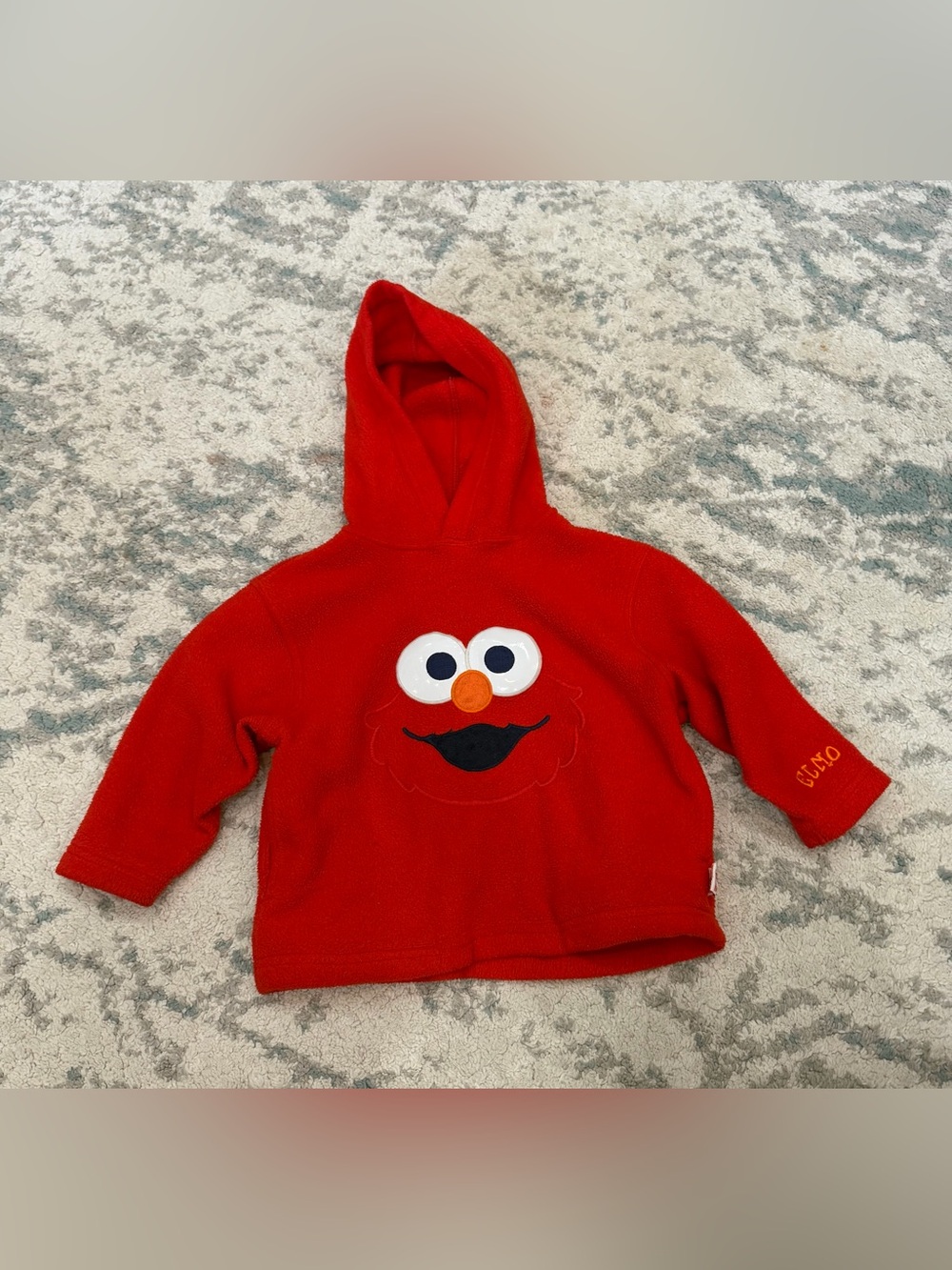 Vintage Elmo Sesame Street Hoodie Kids 4T Red Fleece Y2K Character